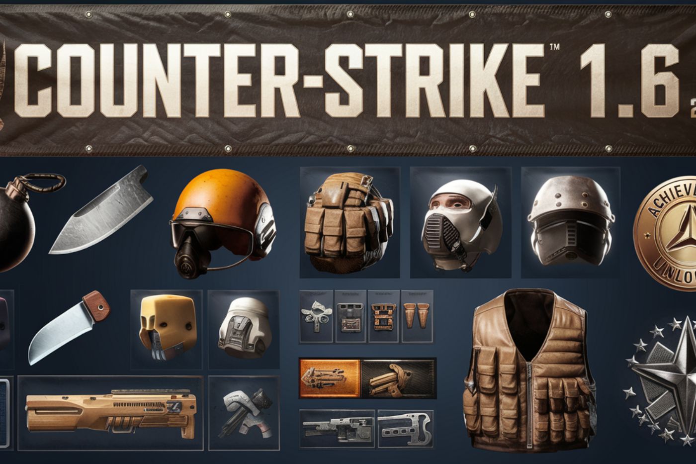 Counter-Strike 1.6 (2003) Game Icons Banners: Symbols of Community and Achievement