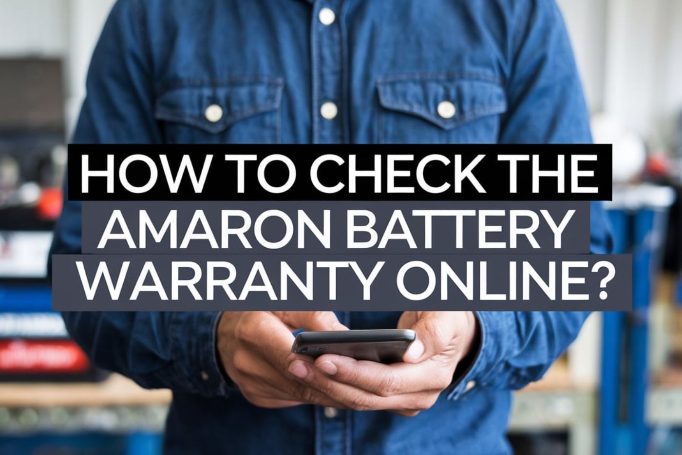 How to check the Amaron battery warranty online?