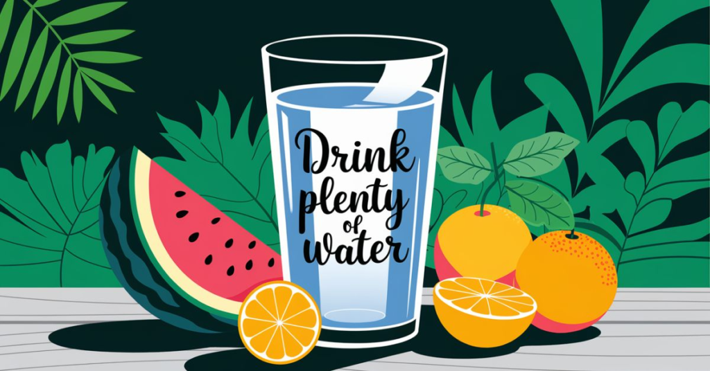 2. Drink Plenty of Water